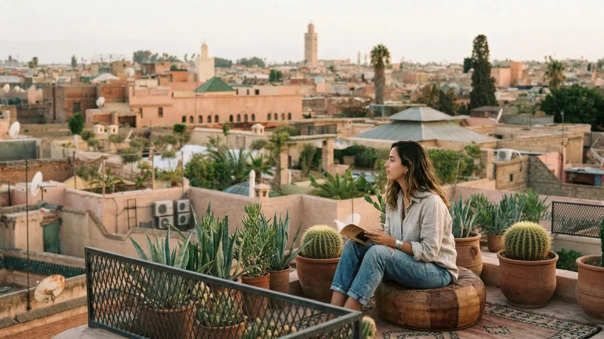 The Medina Quarter of Marrakech, in the heart of the historic Old Town