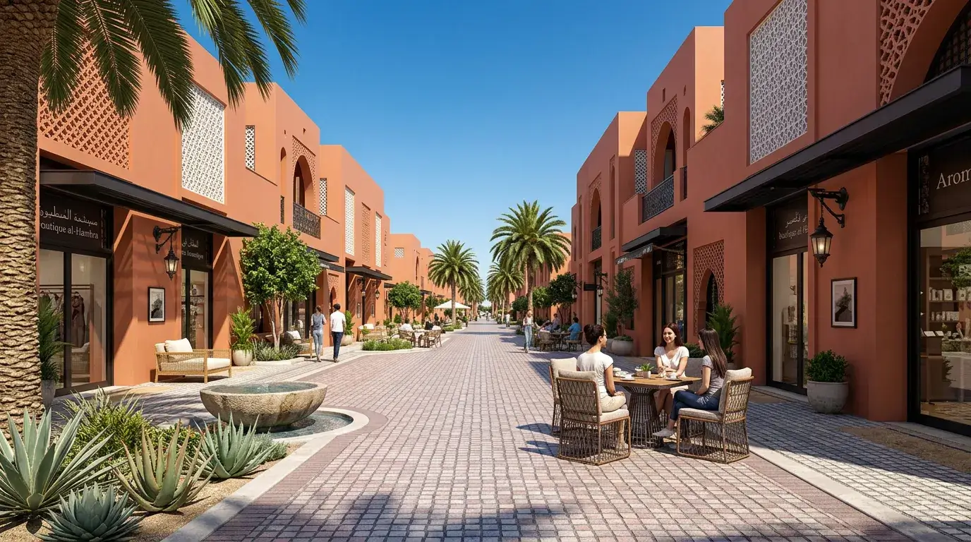 A winterisation district on plan in marrakech