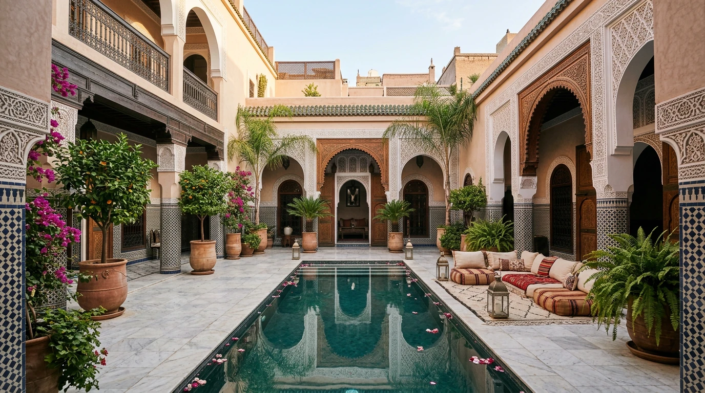 Illustration de l'article : Les plus beaux riads de Marrakech: notre sélection par styles et quartiers